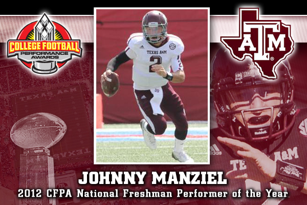 Johnny Manziel - CFPA Trophy Winner
