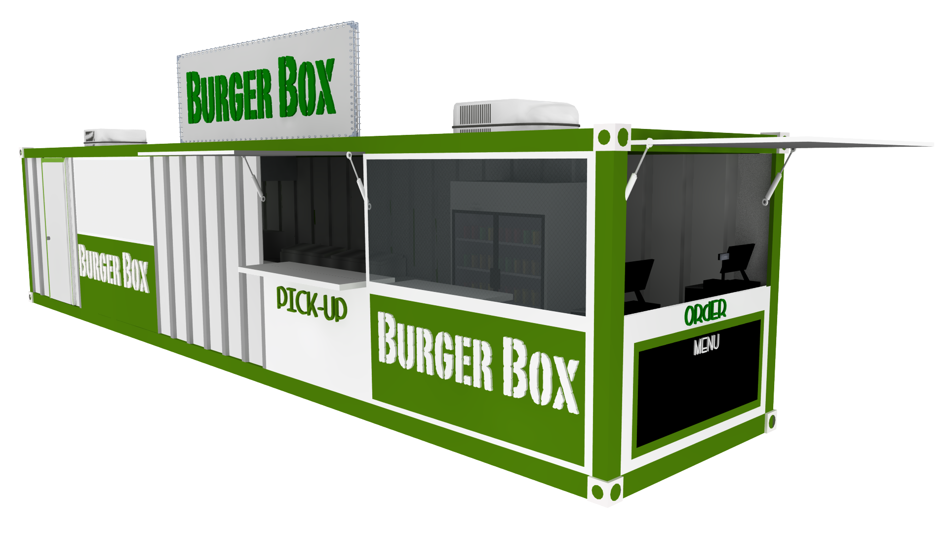 Container Concepts™ Cafe/Burger Box™ 40'