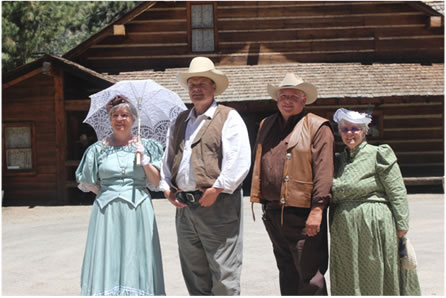 Bonanza Fans in front of the Cartwright home on the Ponderosa Ranch.