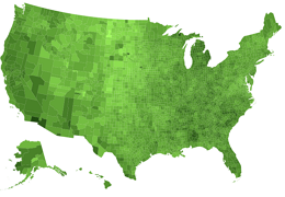 USA County Vector map