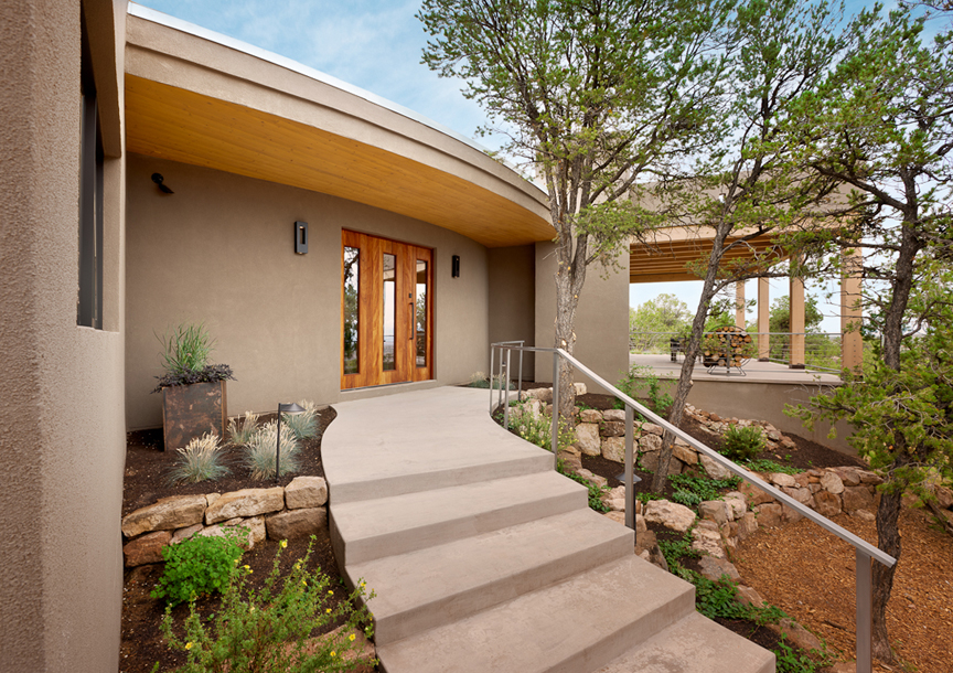 Archaeo Architects home in the hills of the Sangre de Cristo Mountains