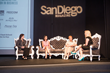 Cheryl Goodman, Founder and CEO of Social Global Mobile LLC moderates the Leadership panel with  Cathryn Ramirez, Tiffany & Co., Dr. Patricia Marquez, University of San Diego, Paula Brock, San Diego Zoo