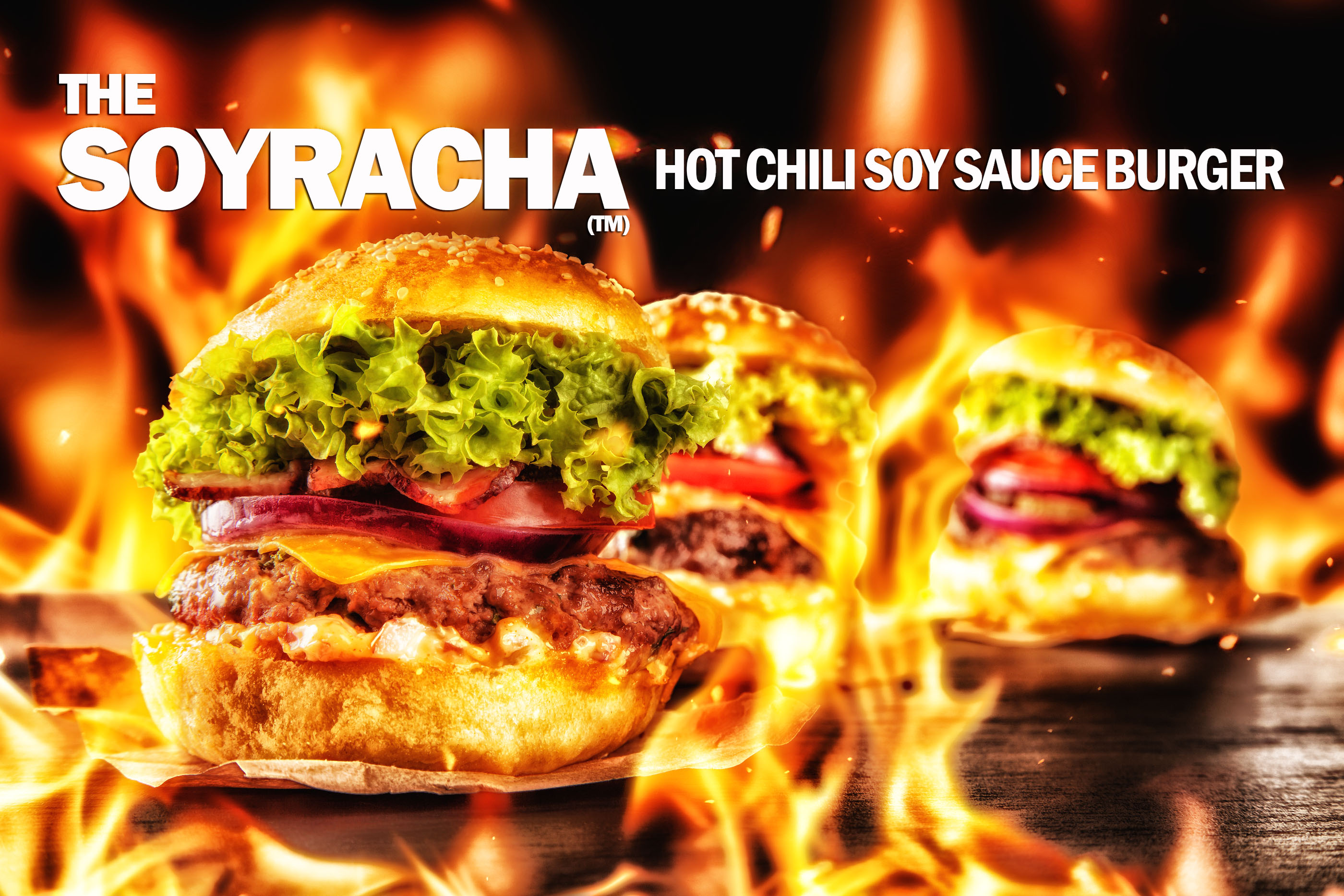 The Soyracha Hot Chili Soy Sauce Burger