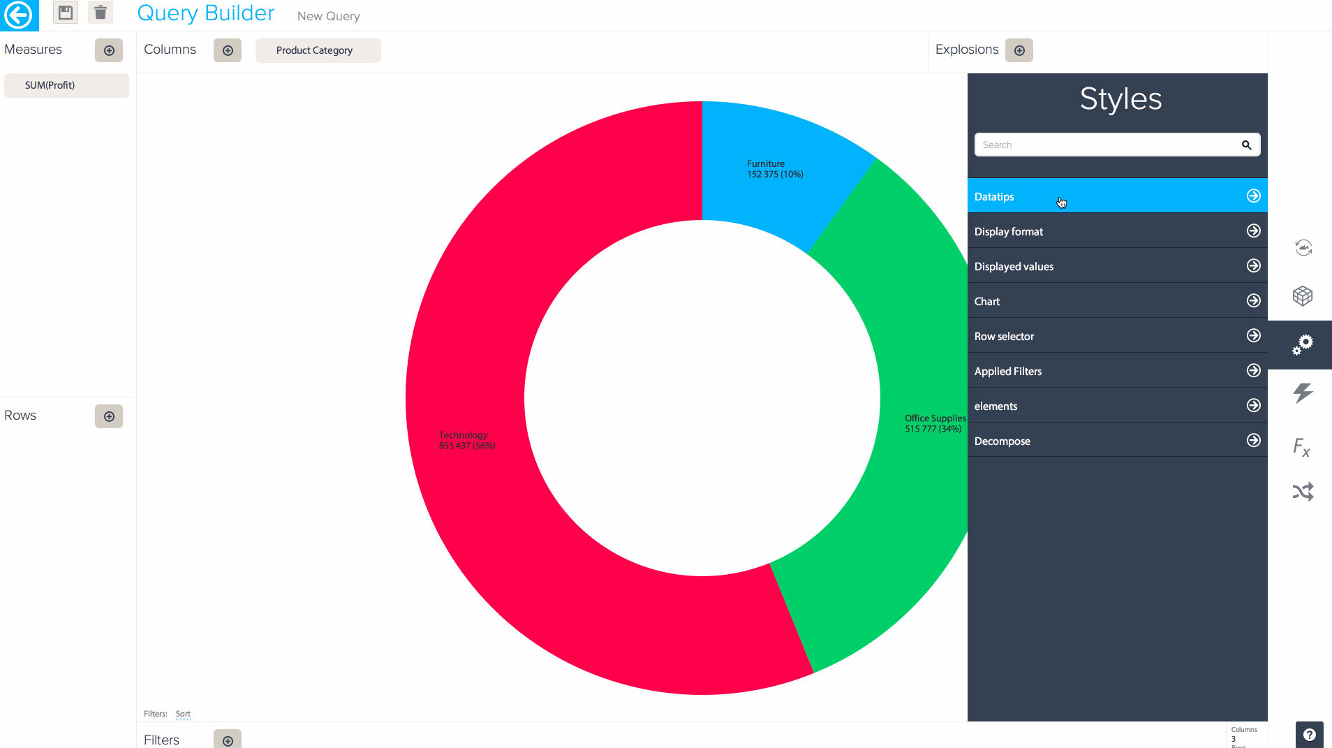 BIME V6 The Query Builder