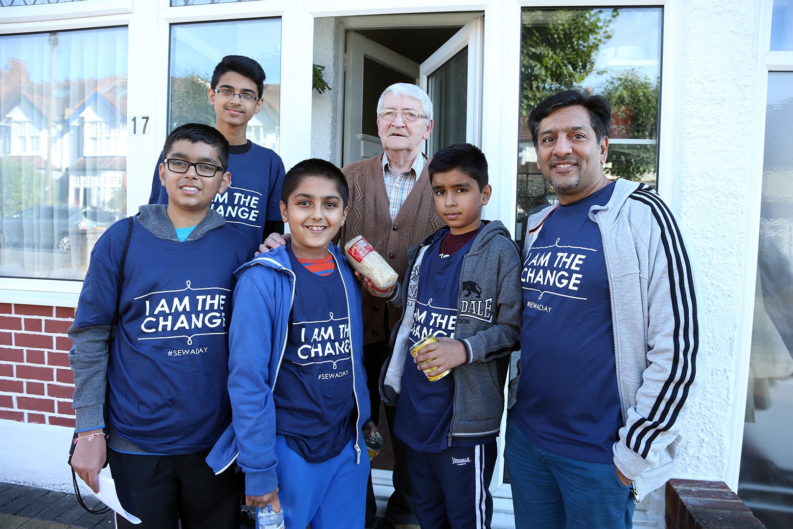 On Sewa Day 2014, BBC Eastenders star Nitin Ganatra actor joined a group of young volunteers raising issues about homelessness and hunger by going door-to-door in the local area