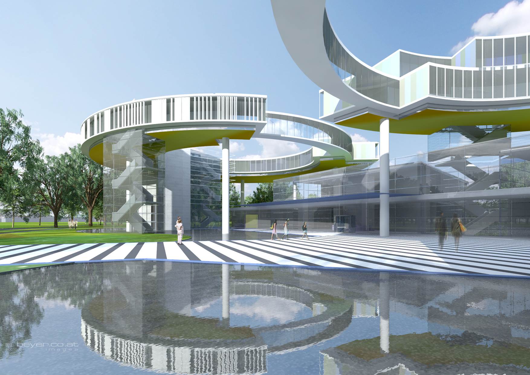 A rendering of the new hospital planned for Vilnius, Lithuania.