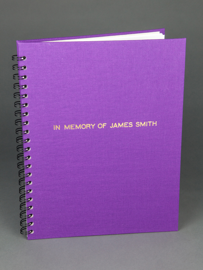 Memorial Guest Register Book