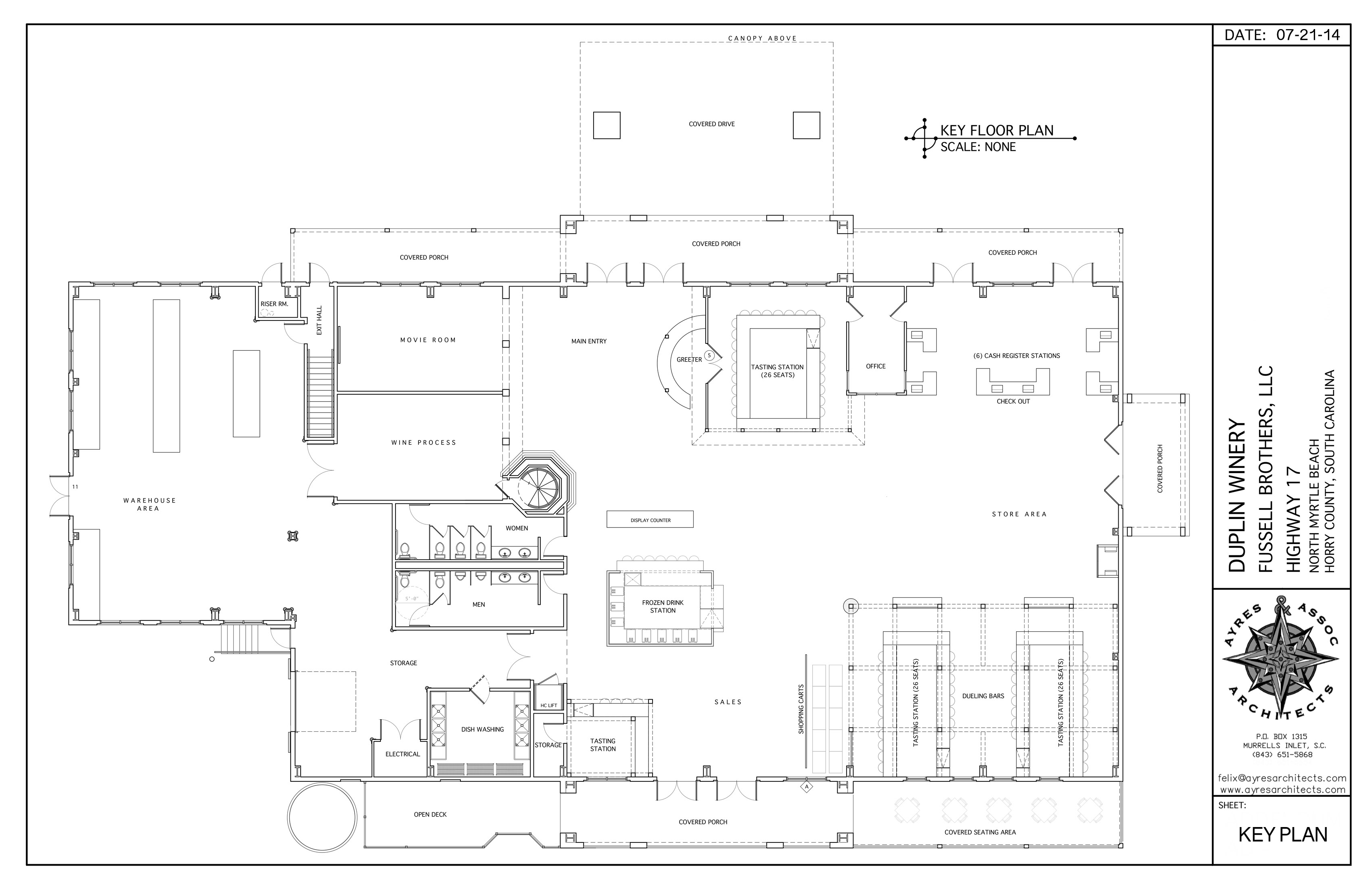 North Myrtle Beach Tasting Station Interior Floor Plan