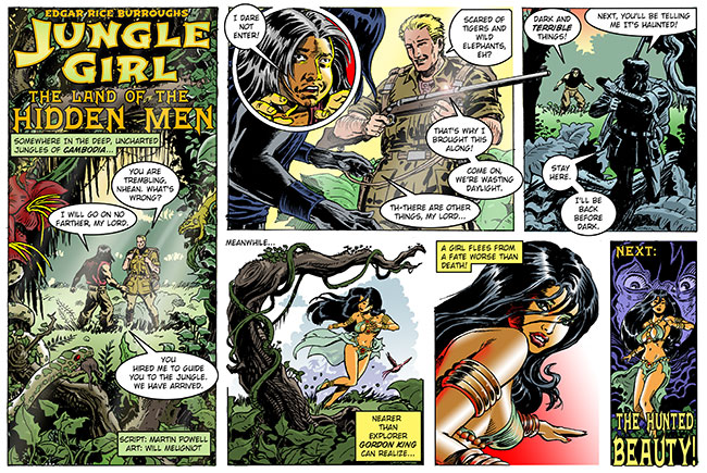 Jungle Girl! All new webcomic from the Master of Adventure, Edgar Rice Burroughs!