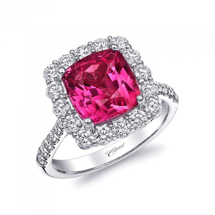 Coast Diamond Pink Spinel Engagement Ring