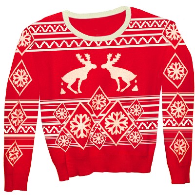 Pooping Moose Sweater from Stupid.com