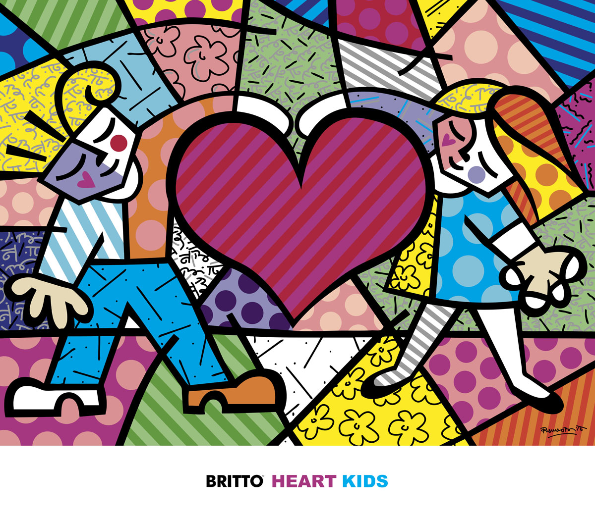 Romero Britto - Heart Kids