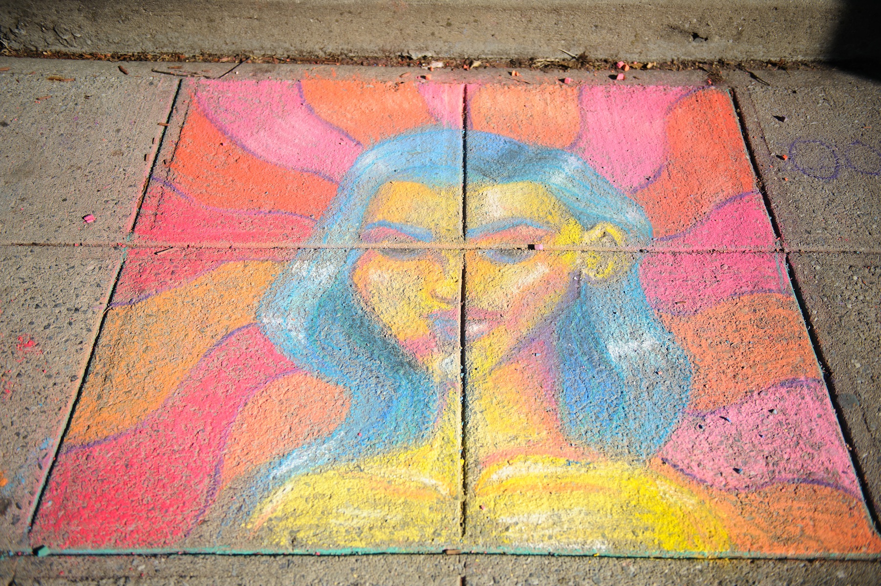 Daniel Aviles, an Ossining High School graduate now attending art school, received third place at the Village of Ossining’s First Annual Chalk It Up! Festival held recently at Market Square.
