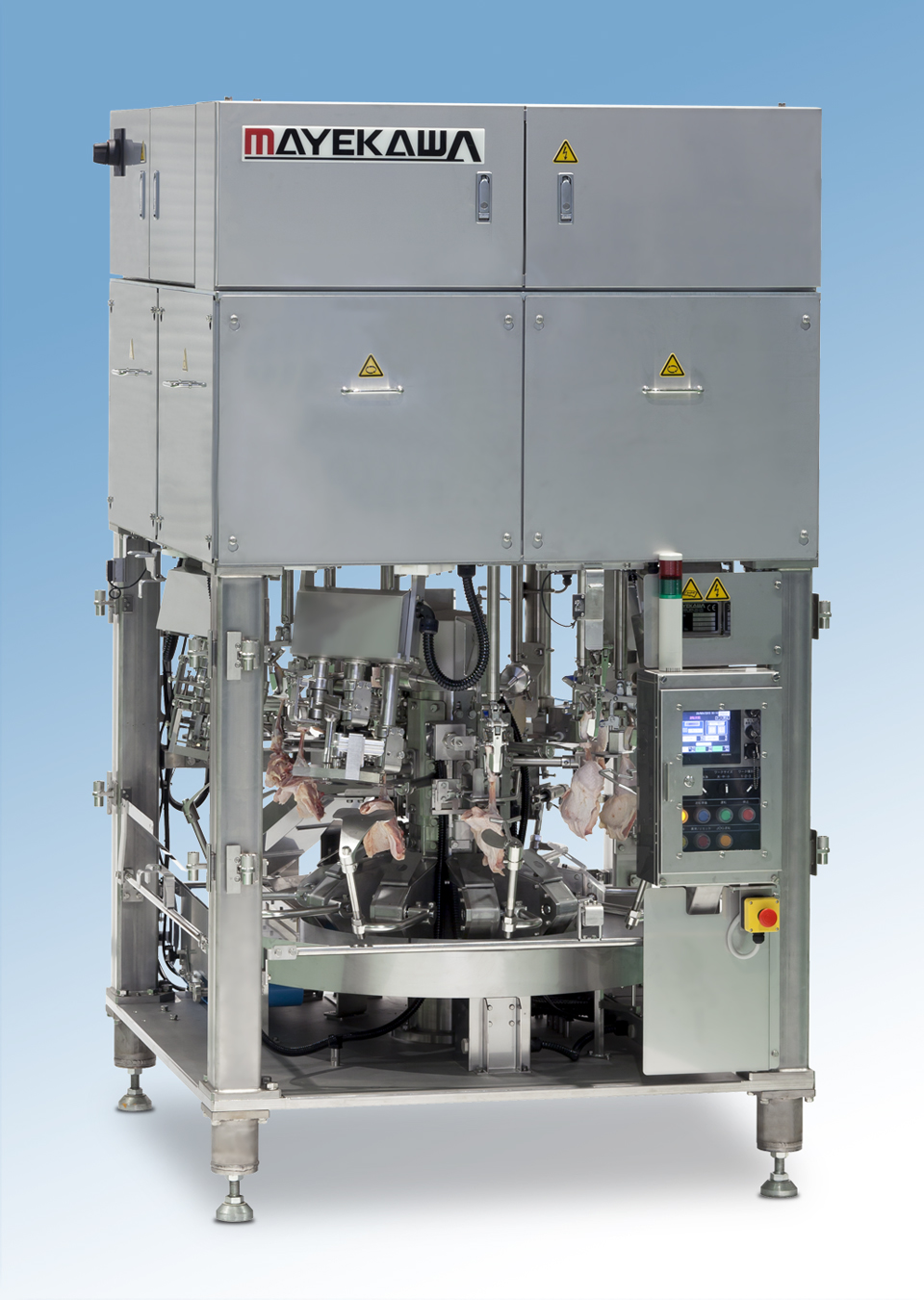 The TORIDAS Mark II from Mayekawa delivers high-quality, high-yield automated whole leg deboning capabilities. Gainco, Inc. has been named the exclusive authorized distributor of Mayekawa equipment.