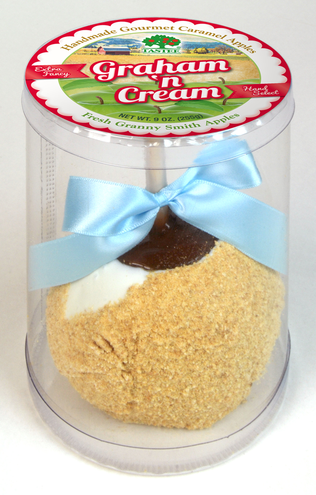 Try the new, Graham 'n Cream Chocolate Apple from Tastee Apple, Inc.