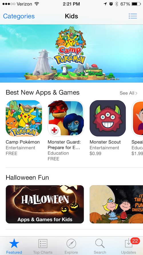 Apple selected Monster Scout as Best New App and Games