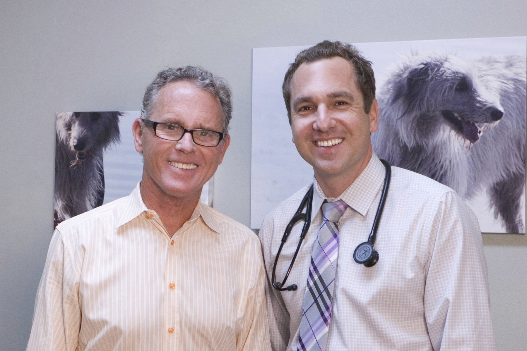 Dr. Gary Johnson and Dr. Rand Spongberg, Dana Niguel Veterinary Hospital
