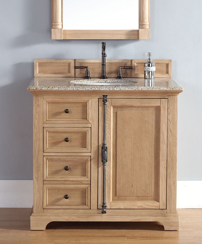 Homethangs Com Has Introduced A Guide To Unfinished Solid Wood Bathroom Vanities From James Martin Furniture - 48 Bathroom Vanity Sink Base In Unfinished Oak