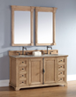 Providence 60" Unfinished Bathroom Vanity In Natural Oak 238-105-5621 from James Martin Furniture