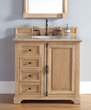 Providence 36" Solid Wood Bathroom Vanity In Natural Oak 238-105-5521 from James Martin Furniture