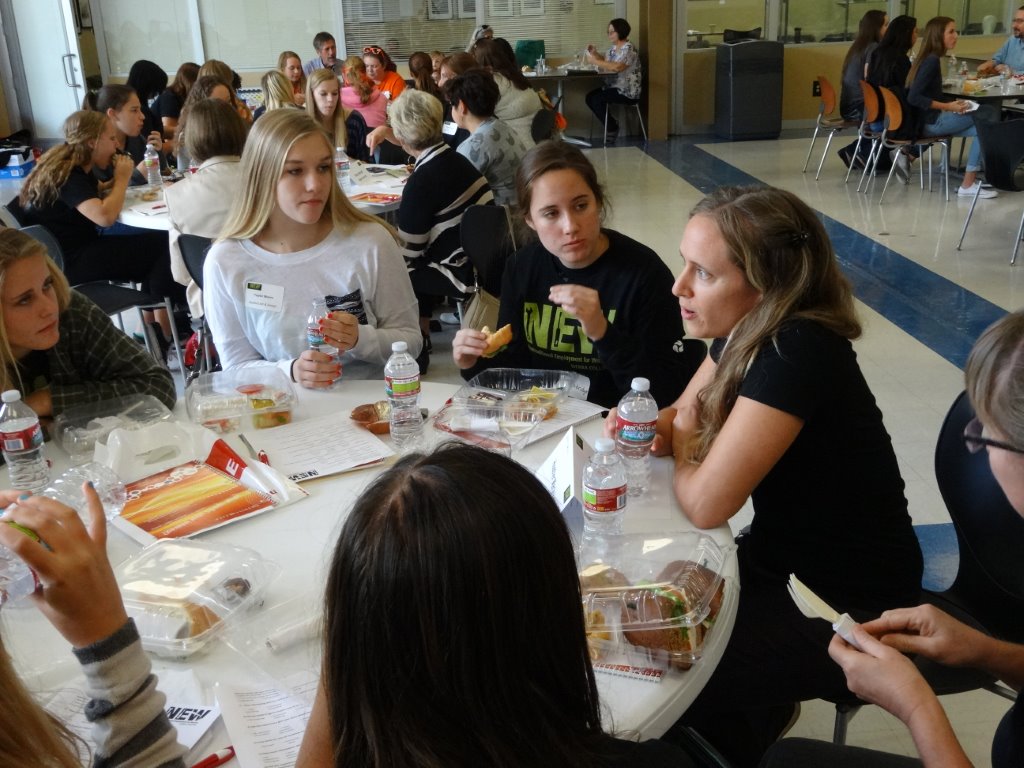 At Sierra College NEW event, industry mentors talked with girls to encourage them to pursue nontraditional careers.
