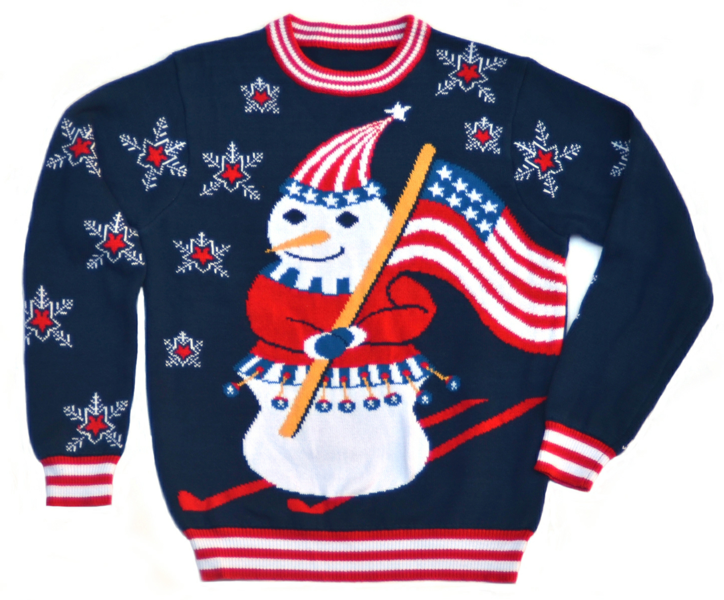 Patriotic Snowman Sweater from My Ugly Christmas Sweater