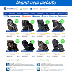 New Website for the Home of the Massage Chair Experts