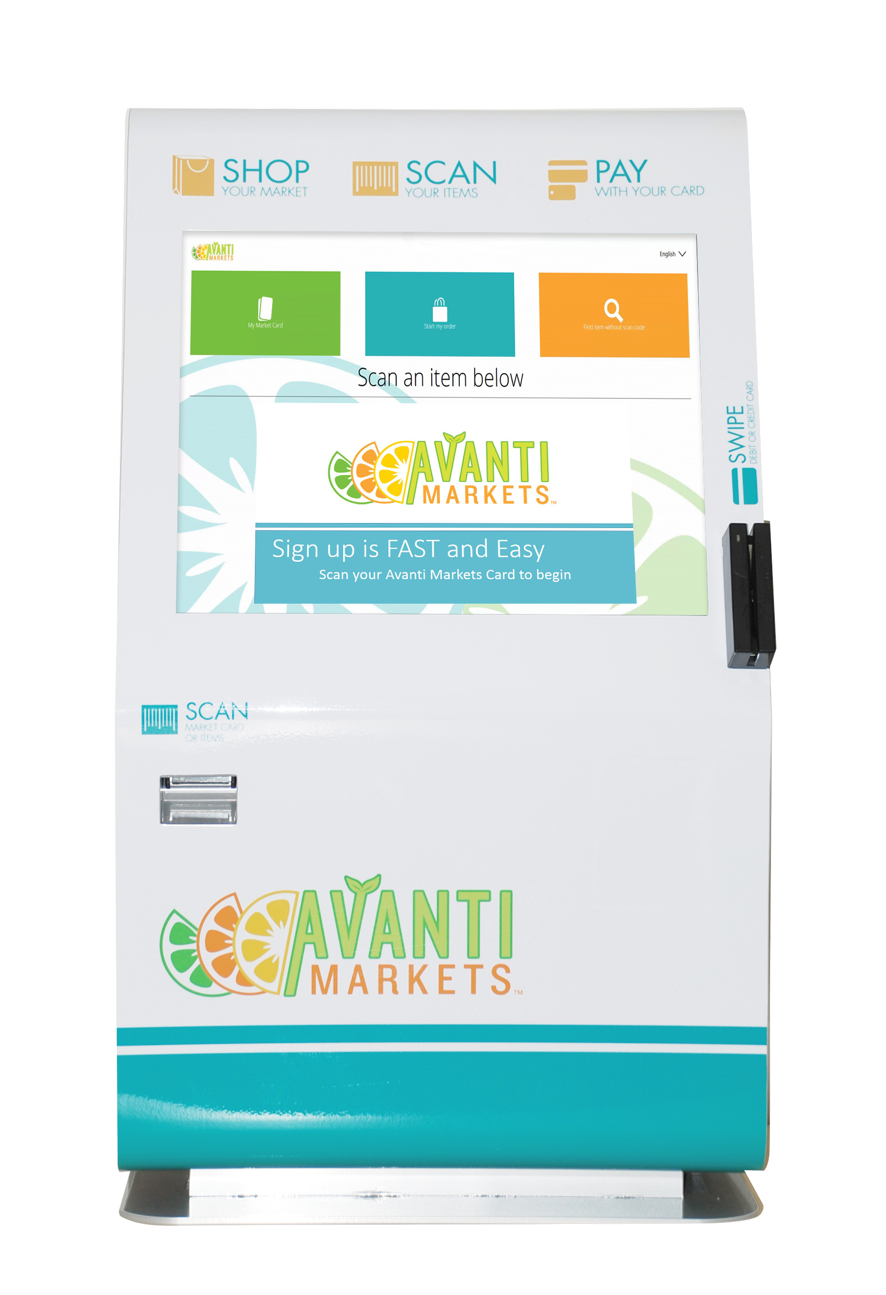 Avanti Markets' Executive Countertop Kiosk by Slabb