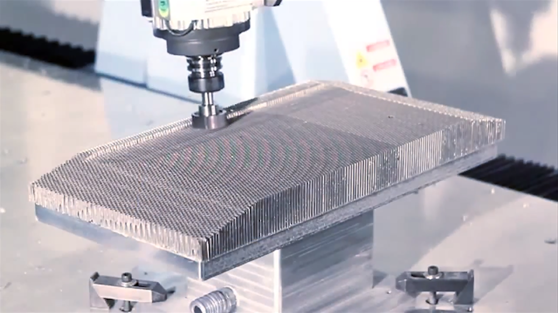DMS 5 Axis CNC Router machining honeycomb composite