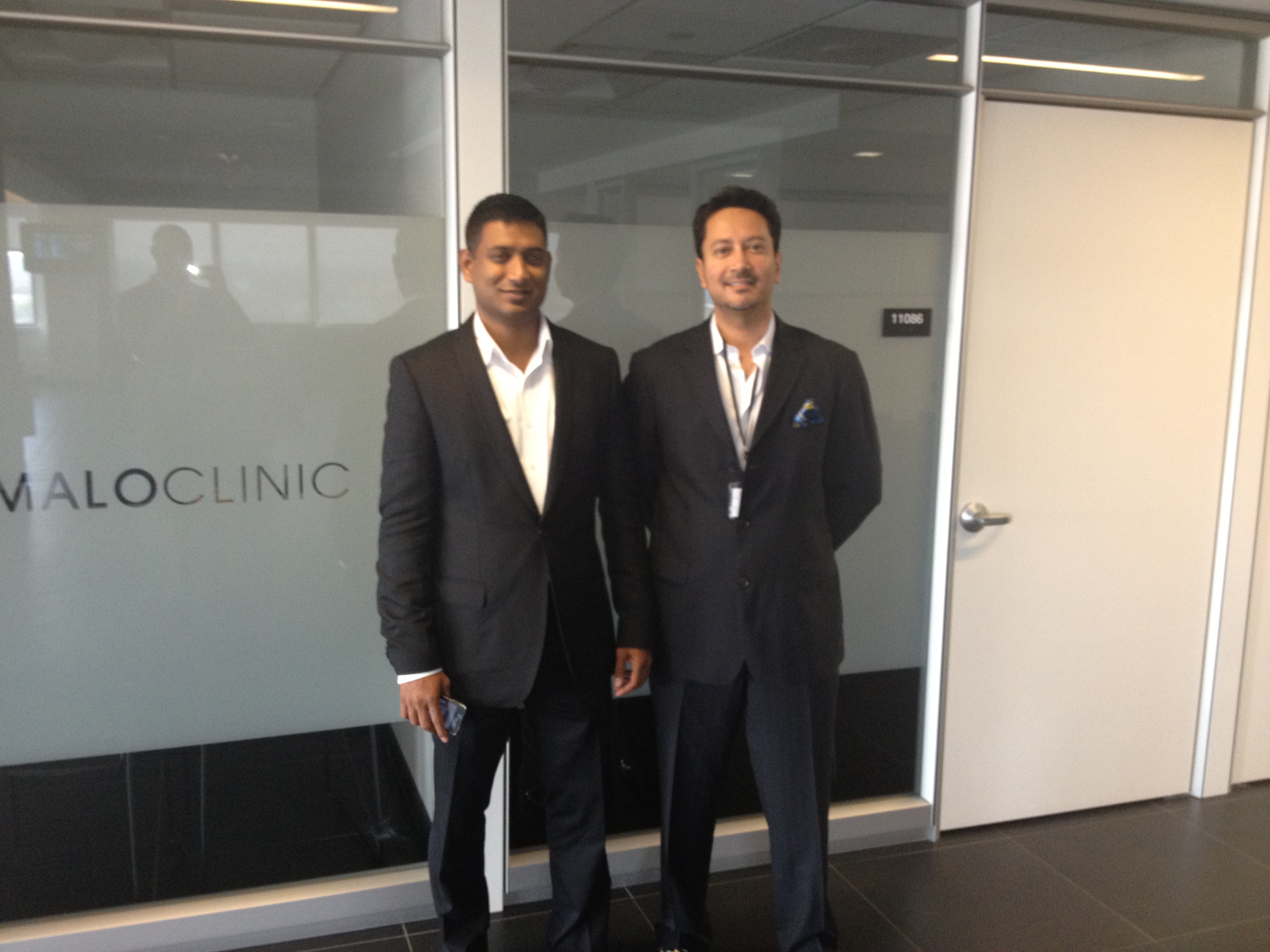 Dr. Atcha and Dr. Shakeel at the Malo Clinic
