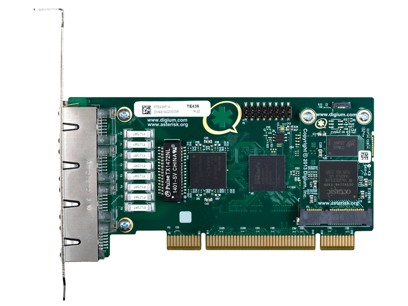 Digium 1TE436BF Card with Echo Cancellation