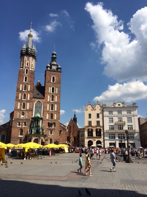 Market Square in Krakow Poland