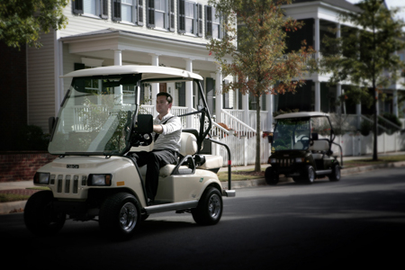 The new solar drive charging panels can also be used on the Club Car Villager LSV.