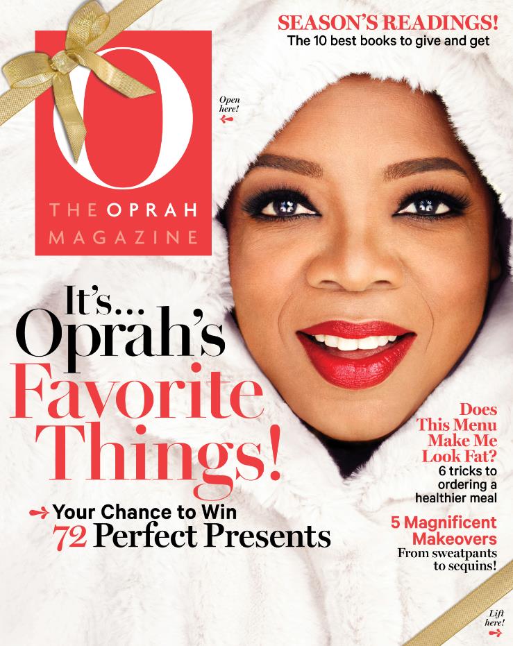 Oprah is covered in faux fur...Donna Salyers' Fabulous-Furs!