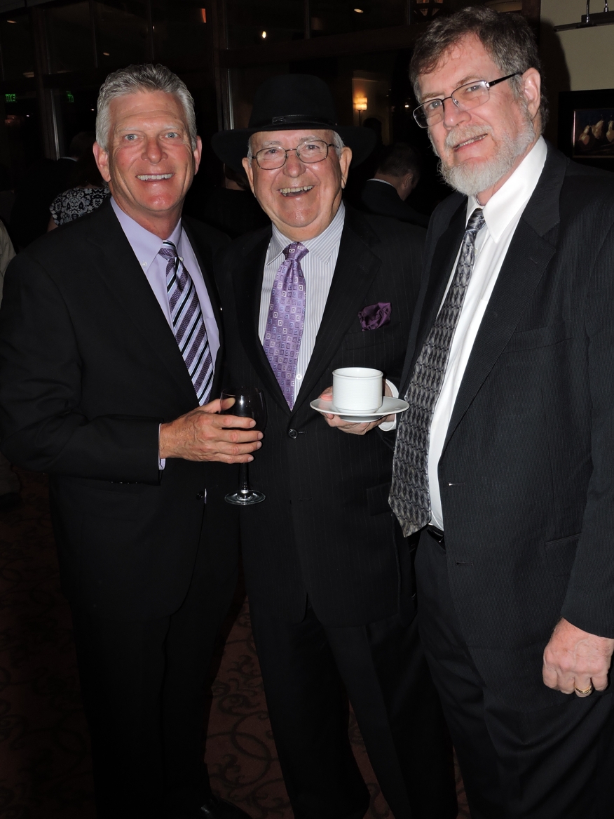 Board member Greg Weiler with Gil Ribald and David Werner - Photo by Besim Islami