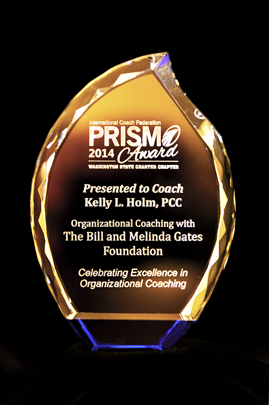 Kelly Holm 2014 PRISM Coach Award