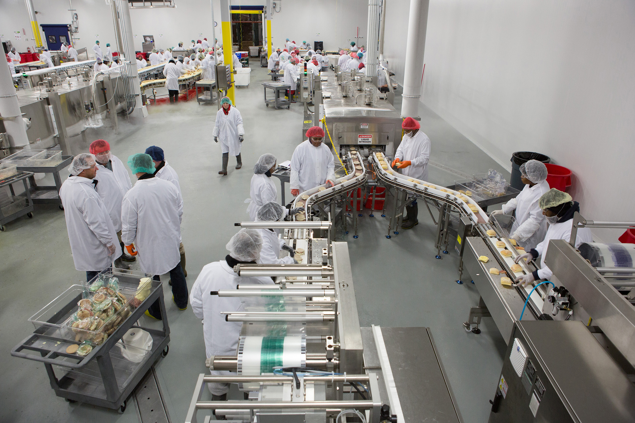 SK Food Group’s products undergo rigorous quality assurance checks prior to packaging at their new certified food assembly facility in Groveport, OH