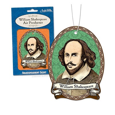 William Shakespeare Air Freshener from Stupid.com
