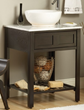 Parsons 24" Bathroom Vanity With Open Shelf pa2421 from Sagehill Designs