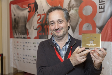 Paul Lacoste with Healthy Workplaces Film Award