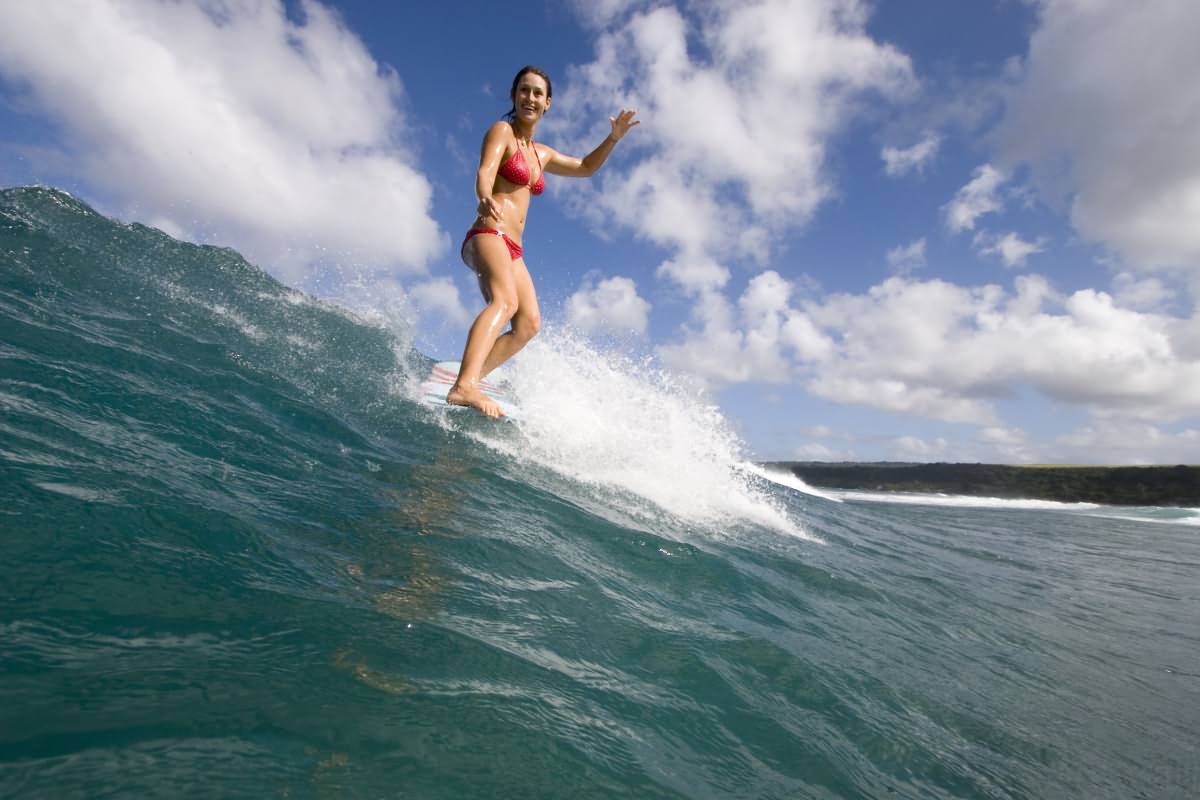Surfing lessons are for all levels, from beginner to more experienced.