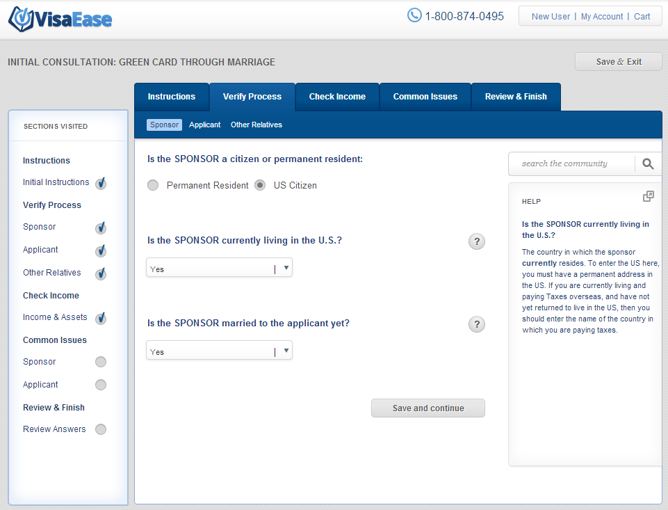 VisaEase - Application Screenshot - 1