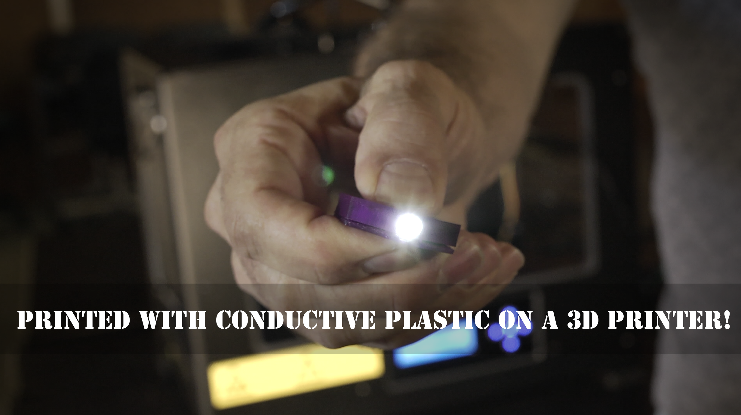 Functionalize Electronically Conductive 3D Printed LED Flashlight