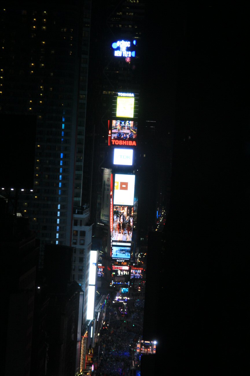 View of the Ball Drop--New Year's Eve 2013