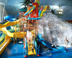 Waterslides at the Fallsview Indoor Waterpark.