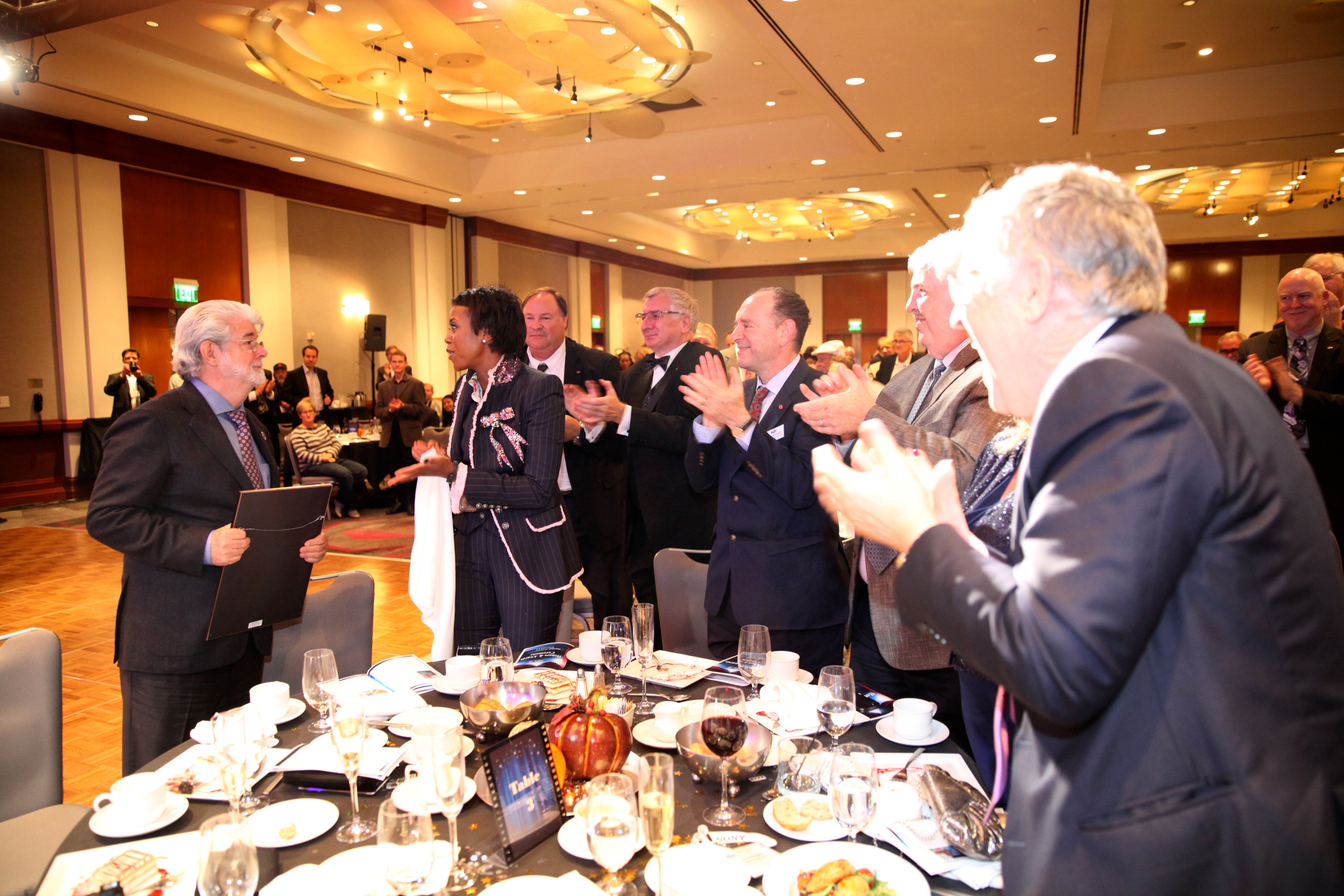 George Lucas, Recipient of SMPTE Honorary Membership, at the SMPTE 2014 Awards Ceremony