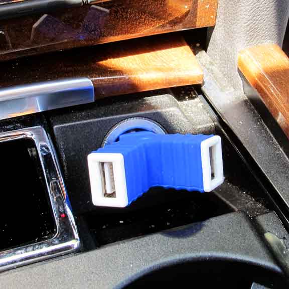 With 2 USB ports, you can charge two devices simultaneously in your car