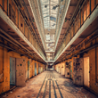 Desolate Penitentiary Printed Backdrop