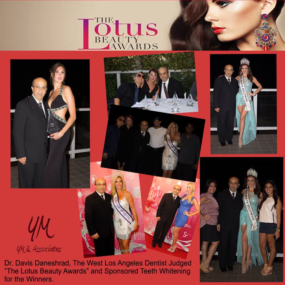 Dr. Davis Daneshrad, The West Los Angeles Dentist Judged "The Lotus Beauty Awards" and sponsored Teeth Whitening for the Winners.