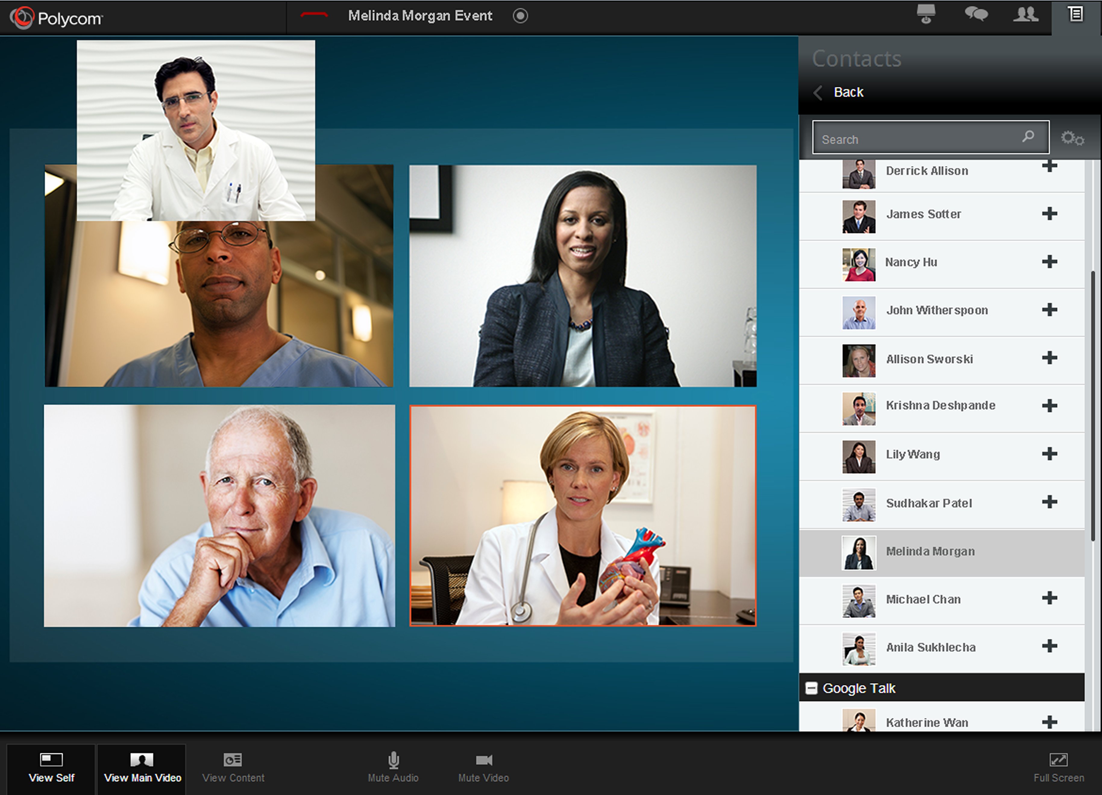 Polycom CloudAXIS -contacts-healthcare